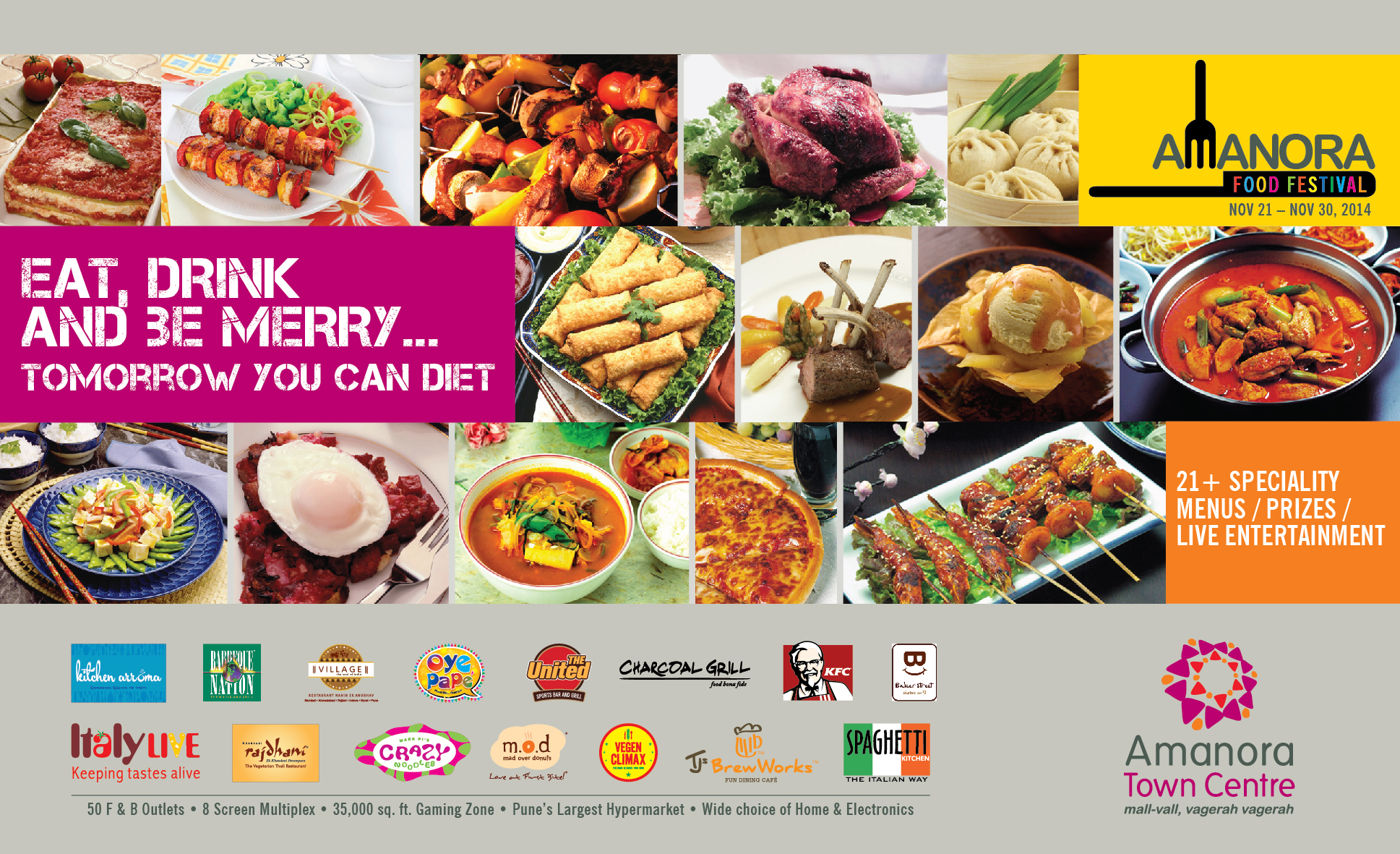 Amanora food festival ad